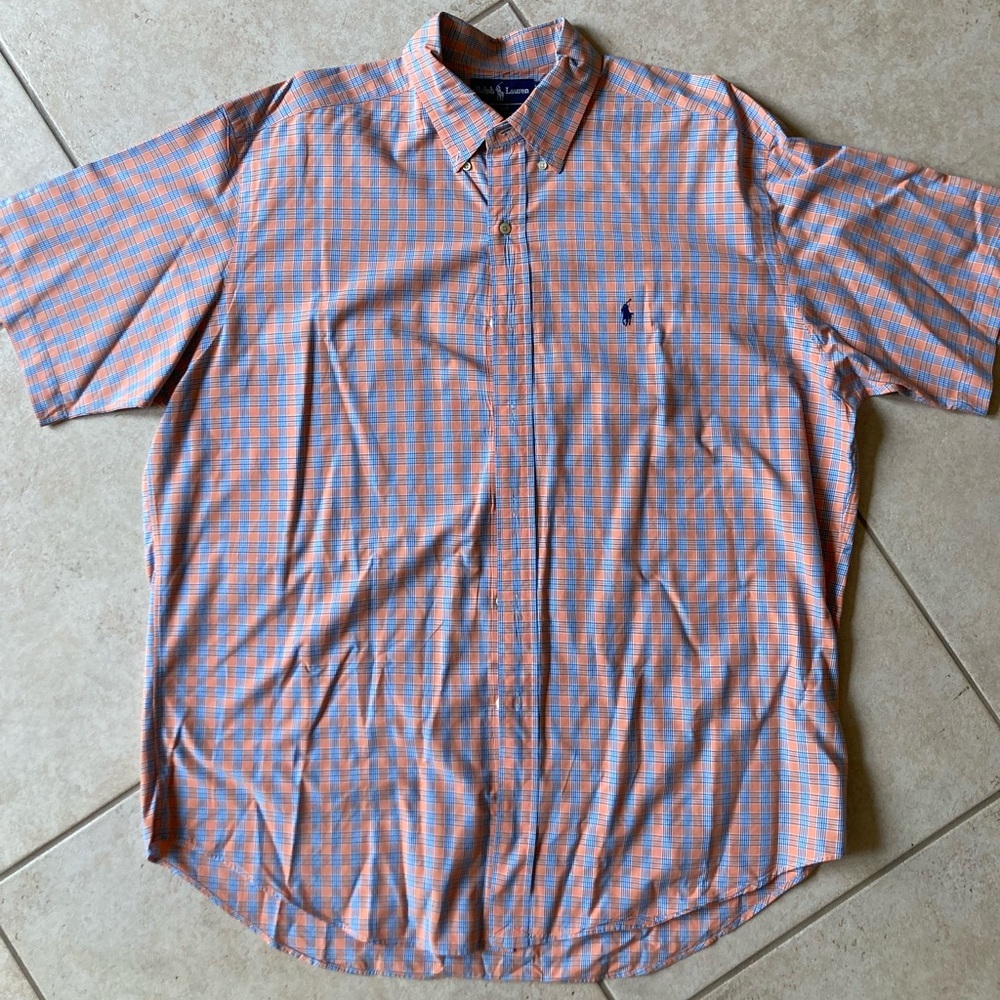 Men’s Ralph Lauren Orange Plaid Shirt
